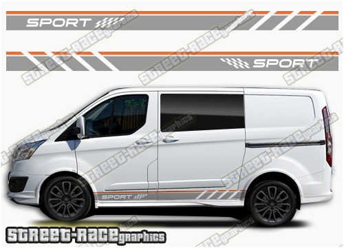 Transit Custom side stripes 033