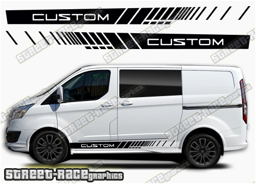 Transit Custom side stripes 034
