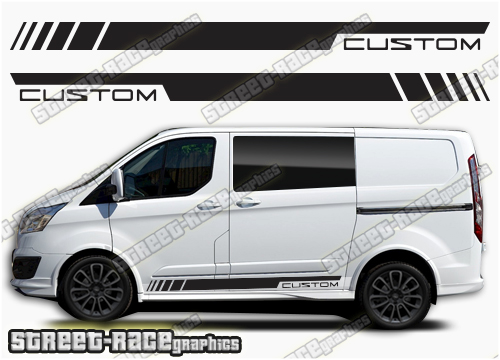 Transit Custom side stripes 038