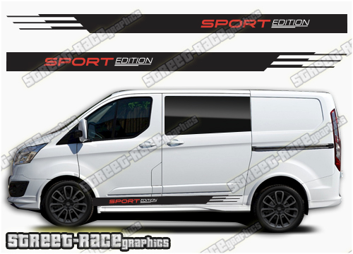Transit Custom side stripes 041 - SPORT EDITION