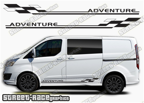 Transit Custom side stripes 042