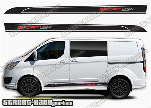 Transit Custom side stripes 044 - SPORT EDITION