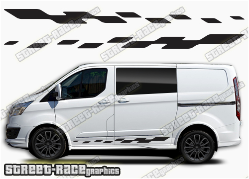 Transit Custom side stripes 045