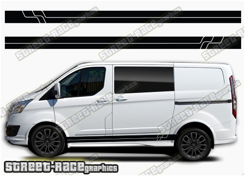 Transit Custom side stripes 046