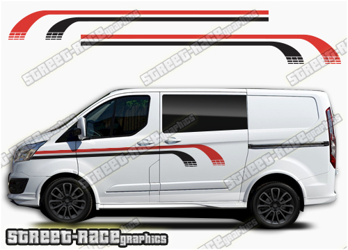 Transit Custom side stripes 048