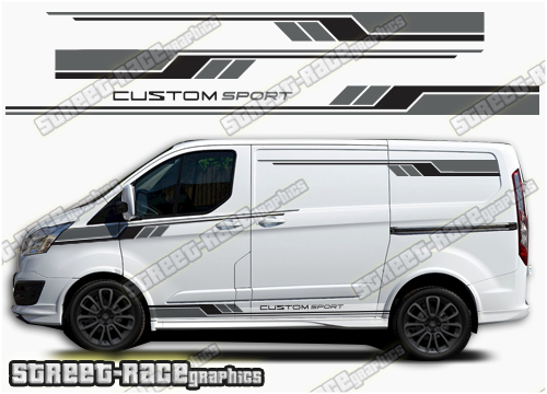 Transit Custom side stripes 049