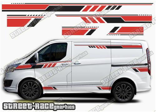 Transit Custom side stripes 050