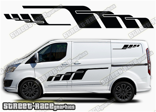 Transit Custom side stripes 051
