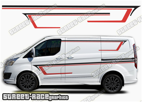 Transit Custom side stripes 052