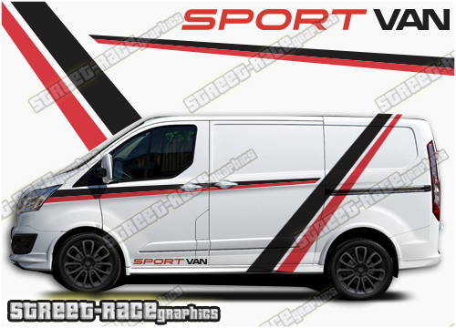 Transit Custom side stripes 055