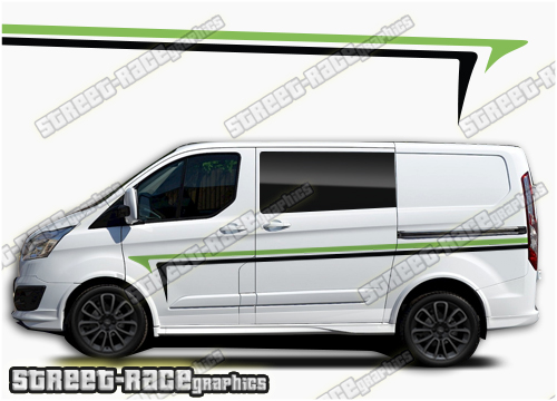 Transit Custom side stripes 056