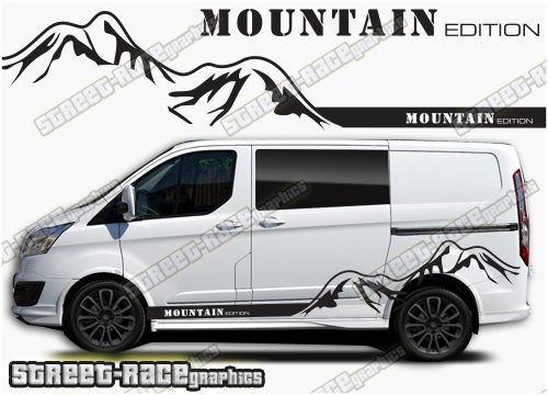 Transit Custom side stripes 058 - Mountain Edition