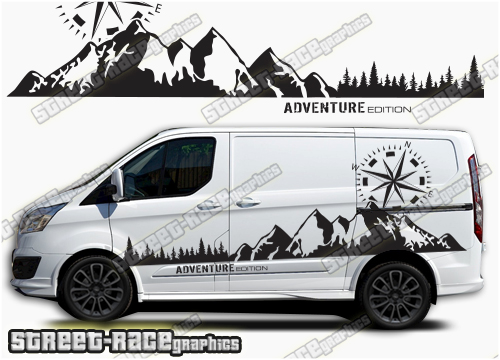 Transit Custom side graphics 066 - Adventure Edition