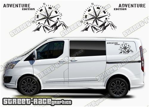 Transit Custom side graphics 067 - Adventure Edition