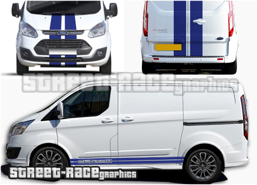 Ford Transit Custom Sport Full stripes 001
