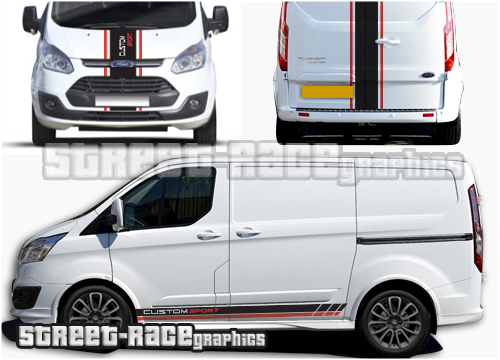 Ford Transit Custom Sport Full stripes 005