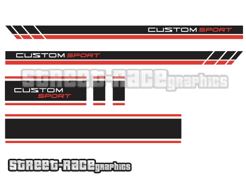 Ford Transit Custom Sport Full stripes 005 - Image 2