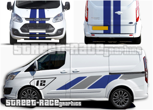 Ford Transit Custom Sport Full stripes 008