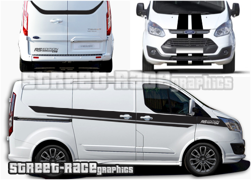Ford Transit Custom Sport Full stripes 011B - RS Edition 170 (EURO VERSION)
