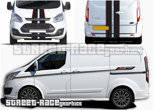 Ford Transit Custom Sport Full stripes 014