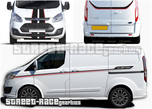 Ford Transit Custom Sport Full stripes 017