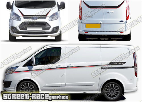 Ford Transit Custom Sport Full stripes 020