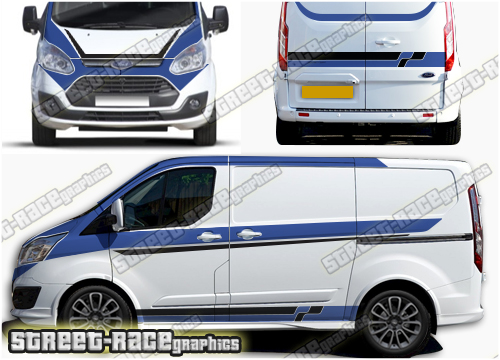 Ford Transit Custom M-SPORT Full stripes 032