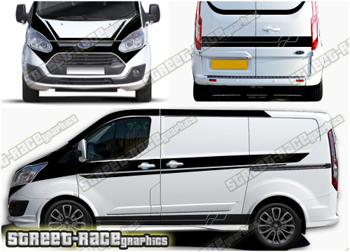 Ford Transit Custom M-SPORT Full stripes 033