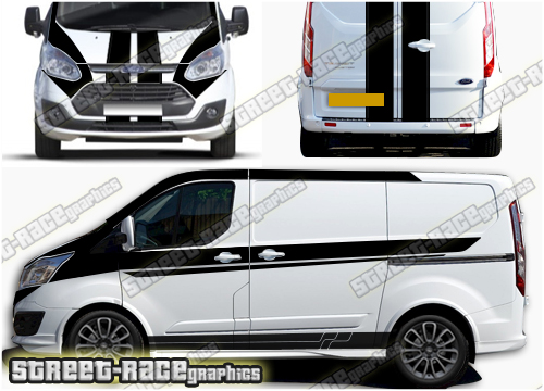 Ford Transit Custom M-SPORT Full stripes 035