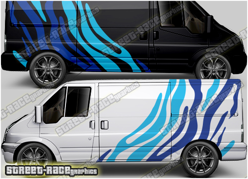 Ford Transit MK7 RALLY 005 Tiger stripes