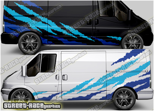Ford Transit MK7 RALLY 013 Tiger stripes