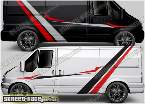 Ford Transit MK7 RALLY 014 racing stripes