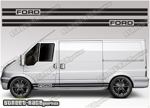 Ford Transit MK7 sides 001 - racing stripes