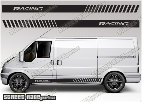 Ford Transit MK7 sides 004 - racing stripes