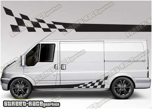 Ford Transit MK7 sides 007 - racing stripes