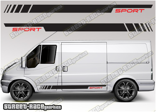 Ford Transit MK7 sides 015 - racing stripes