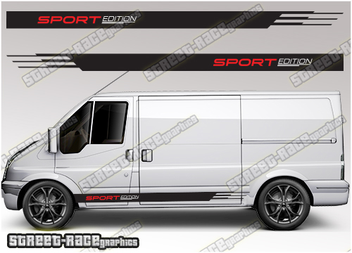 Ford Transit MK7 sides 017 - racing stripes