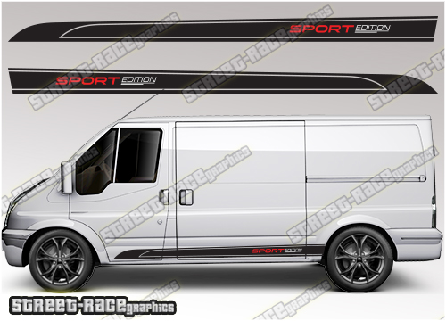 Ford Transit MK7 sides 019 - racing stripes