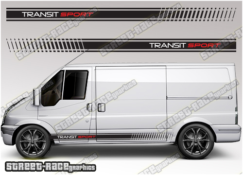 Ford Transit MK7 sides 023 - racing stripes