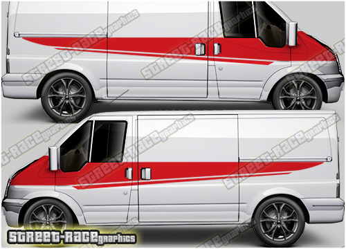 Ford Transit MK7 sides 026 - racing stripes