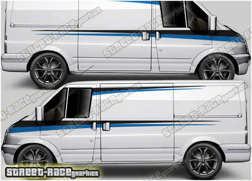 Ford Transit MK7 sides 027 - racing stripes