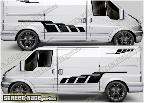 Ford Transit MK7 sides 030 - racing stripes
