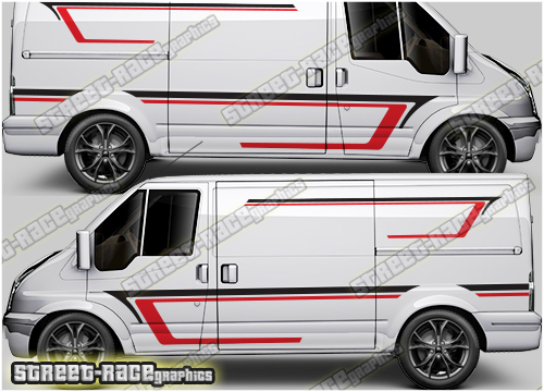 Ford Transit MK7 sides 031 - racing stripes