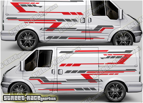 Ford Transit MK7 sides 033 - racing stripes