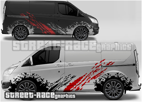Ford Transit Custom rally 001 - mud splatter