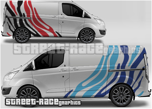 Ford Transit Custom rally 006 - Tiger stripes