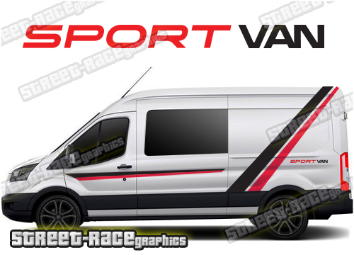 Ford Transit camper van graphics 038