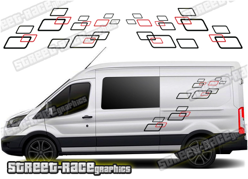 Ford Transit camper van graphics 040