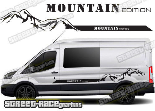 Ford Transit camper van graphics 041 - Mountain Edition