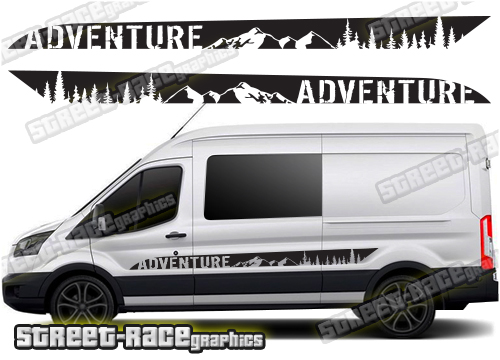 Ford Transit camper van graphics 042 - Adventure Edition